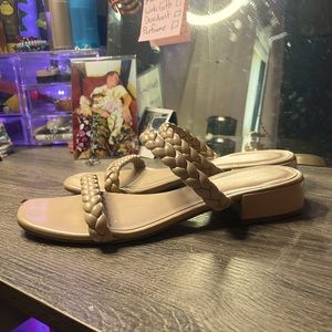 Size 7 Sandals with braid details somewhat damaged